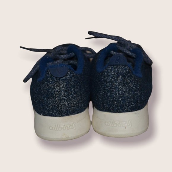 Allbirds Wool Runner Women's Sneakers Size 7 Navy Blue - Picture 4 of 6